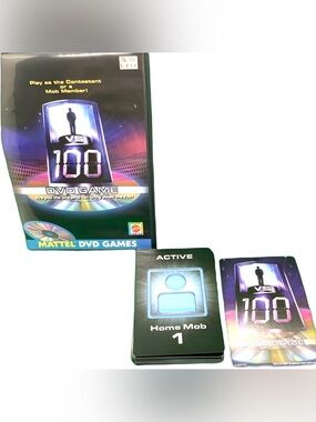 1 vs 100 DVD Game by Mattel Complete w Box Family Trivia Game